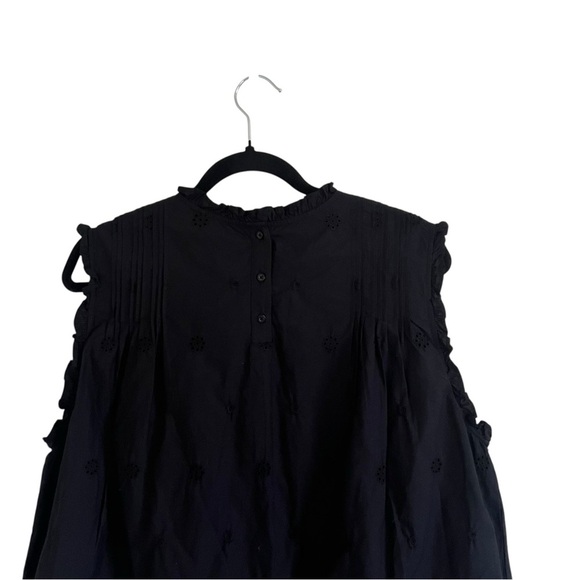 Gap x Doen DÔEN Black Eyelet Mini Dress NWT XL - Picture 5 of 10